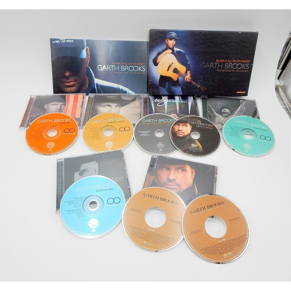 Garth Brooks Blame It All on My Roots 8 Discs 6 CDs 2 DVDs Box Set - Picture 1 of 14